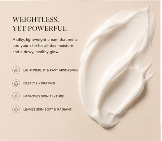 DIME Beauty Dewy Day Cream Morning Face Moisturizer with Rosehip Oil and Snow Mushroom 1.7 oz / 50 ml