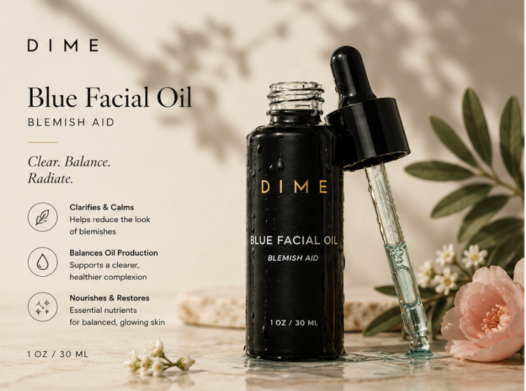 DIME Beauty Blue Facial Oil — Blemish Spot Treatment (1 oz)
