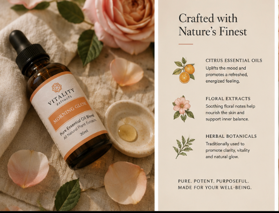 Vitality Extracts Morning Glow — Daily Moisturizing Serum (30 ml)