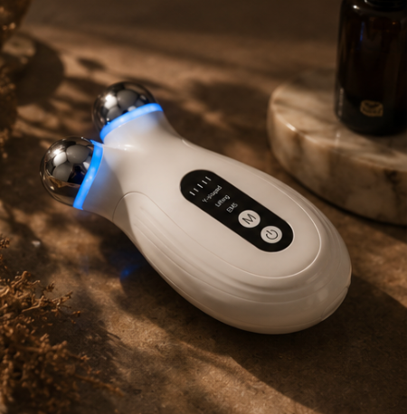 Anti Aging And Wrinkles Microcurrent Facial Device, Boost Skin Care Products Absorption - White