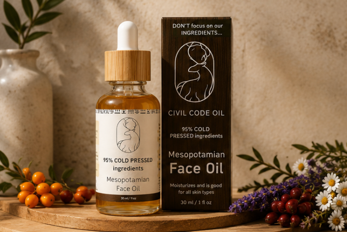 Mesopotamian Face Oil — Cold-Pressed Organic Anti-Aging Blend (1 oz)