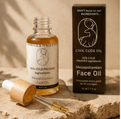 Mesopotamian Face Oil — Cold-Pressed Organic Anti-Aging Blend (1 oz)