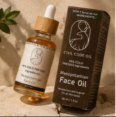 Mesopotamian Face Oil — Cold-Pressed Organic Anti-Aging Blend (1 oz)